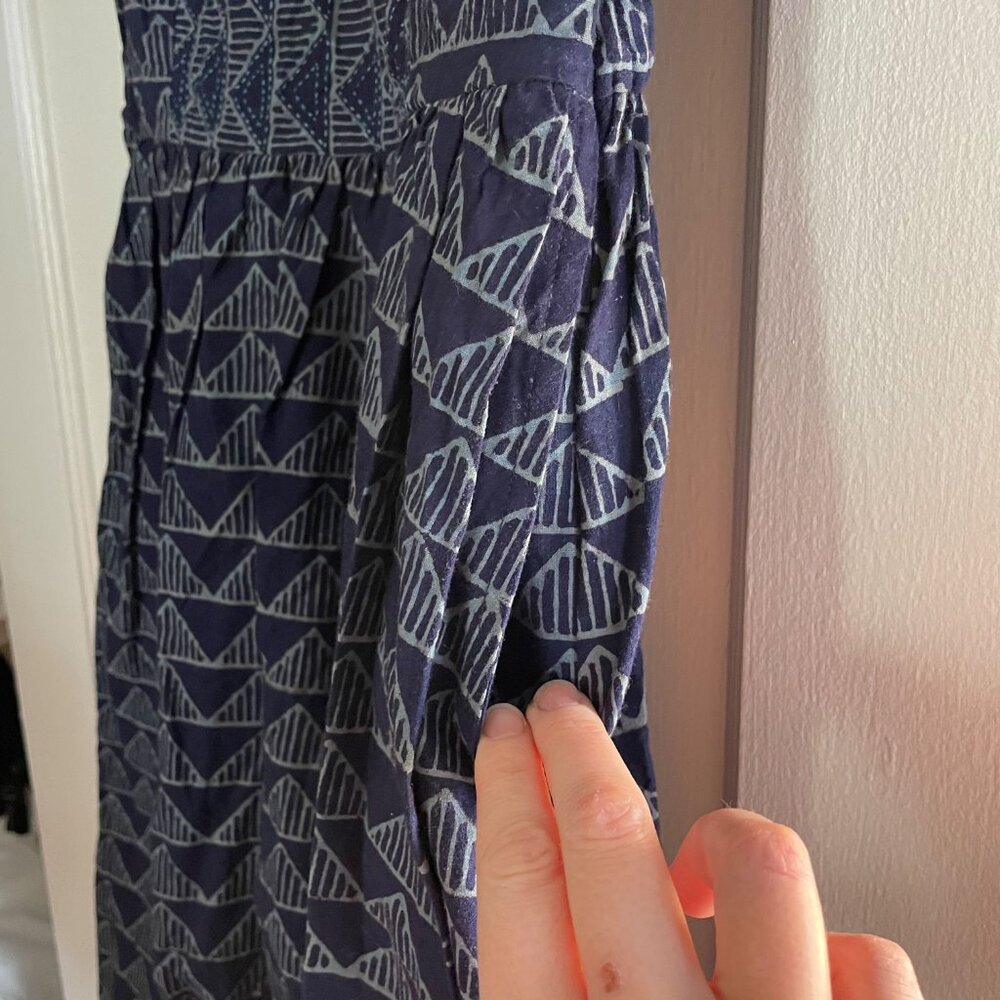 Mata Traders Vintage Style Blue Dress | Size Small - Picture 4 of 6